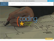 Tablet Screenshot of codingsummerschool.com